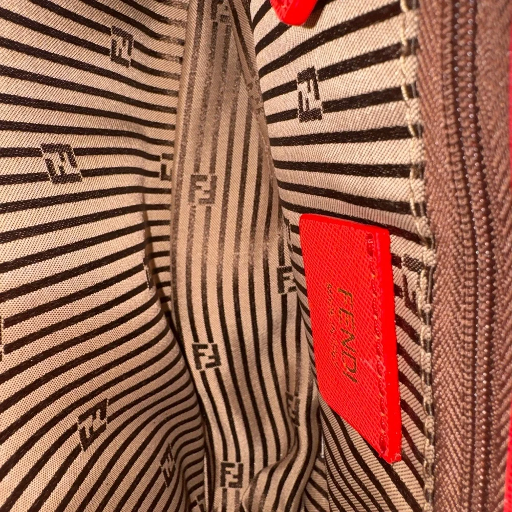 Fendi Red Crossbody Bag with Gold Accent - Picture 12 of 16